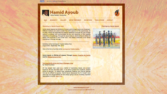 Hamid Ayoub Website Preview Image