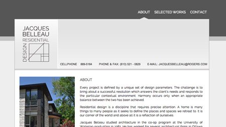 Jacques Belleau Website Preview Image