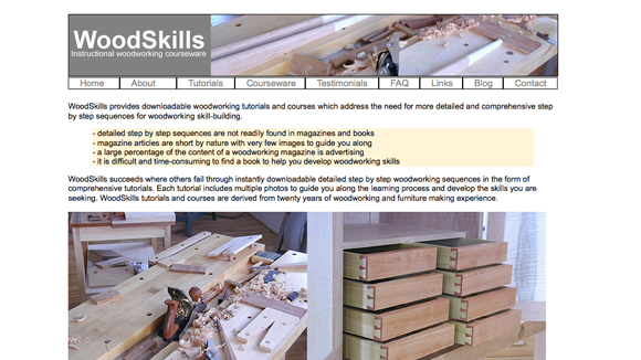 Woodskills Website Preview Image