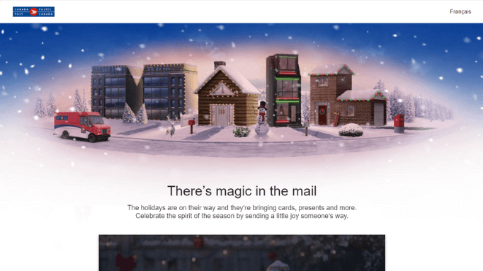 Screenshot of Magic in the Mail Marketing Campaign